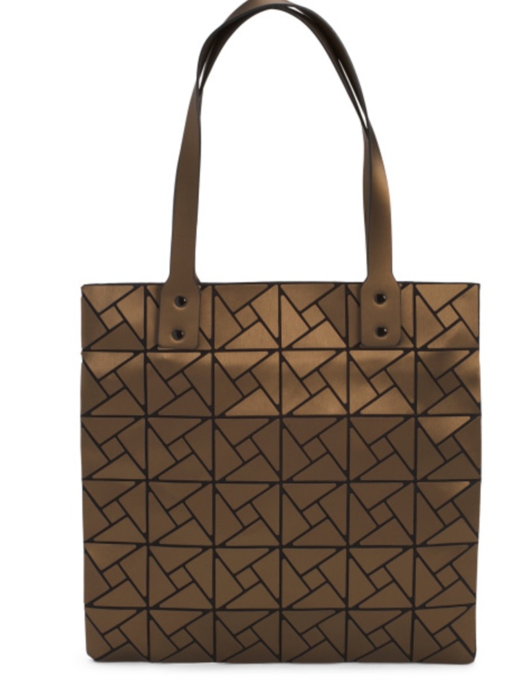 Patrizia Luca geometric Panel Tote Bag in Bronze